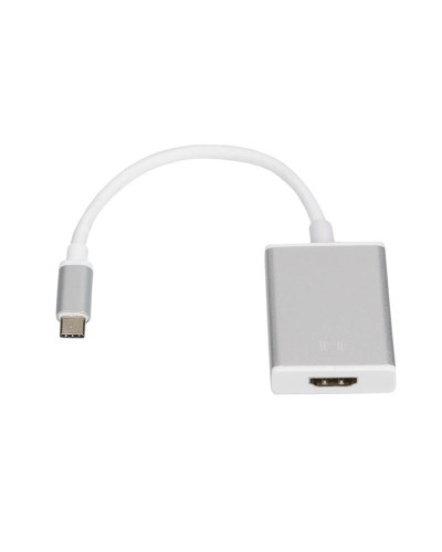 Кабель Atcom HDMI - USB Type-C (F/M), 0.1 м, White (13888)