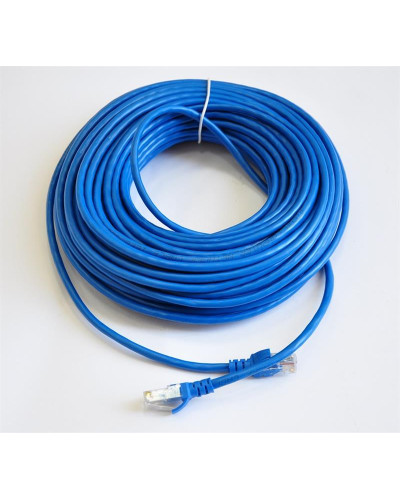 Патч-корд литой, UTP, RJ45, Cat.5e, 25m, синій