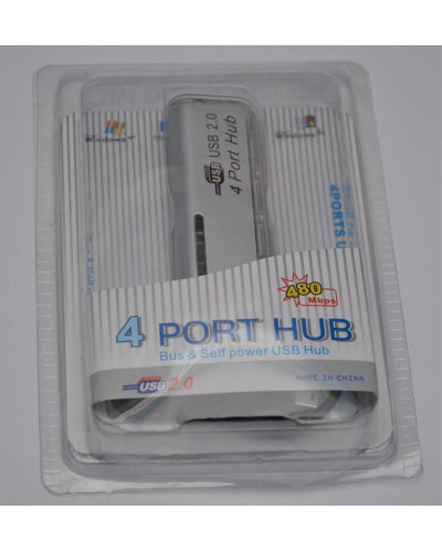 Концентратор USB2.0 Atcom TD4010 Grey (11446) 4хUSB2.0