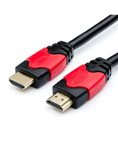 Кабель Atcom HDMI - HDMI V 2.0 (M/M), 4K, 1 м, чорний/червоний (24941) пакет