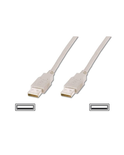 Кабель Atcom USB - USB V 2.0 (M/M), 1.8 м, white (16614) пакет