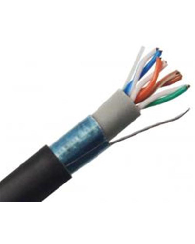 Кабель вита пара Atcom (13426) Premium FTP cat5e, 4х2х0,5мм, мідь, для зовнішніх робіт PVC+PVE, 305м