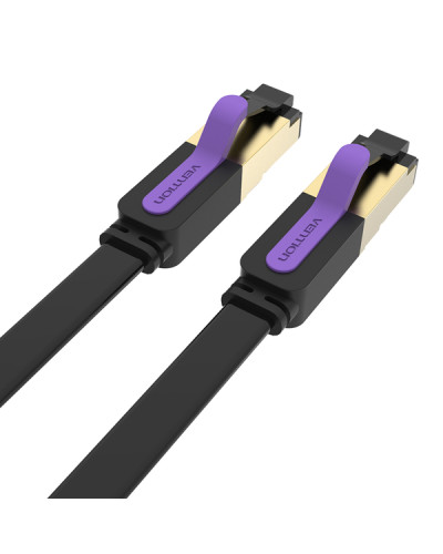 Патч-корд Vention CAT7 SSTP Ethernet, 0.5 m, Black (ICABD)