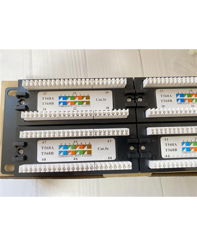 Патч-панель ATcom P5148 19" 48хRJ-45 UTP 2U cat.5е