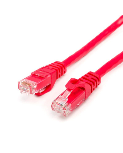 Патч-корд UTP Atcom RJ45, Cat.6, мідь, 3 м, червоний
