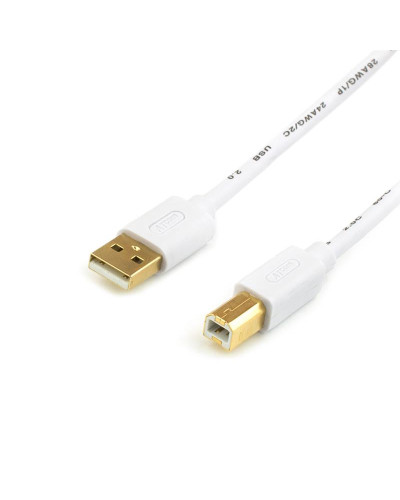 Кабель Atcom USB - USB Type-B V 2.0 (M/M), 0.8 м, білий (14370)