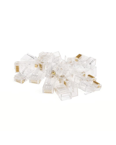 Конектор RJ45 Atcom (14373) 8p8c, 23-24 AWG (0,57-0,50 мм), Cat.6, 100шт