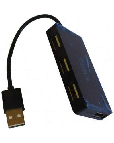 Концентратор USB 2.0 Atcom TD4005 4хUSB2.0 Black (AT10725)