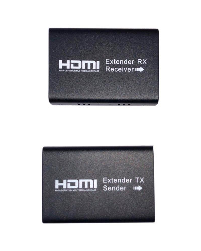 Подовжувач Atcom HDMI - RJ-45 (F/F), до 150 м, Black (AT15088)