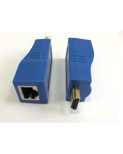 Подовжувач Atcom HDMI - RJ-45 (M/F), до 30 м, Blue (14369)