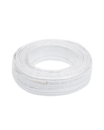 Кабель телефонний Atcom 100 м. CCS, 26AWG, 4 жили, білий