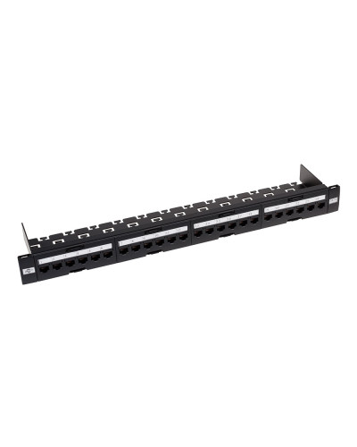 Патч-панель ATcom P6148 19" 24хRJ-45 UTP 1U cat.6, в зборі