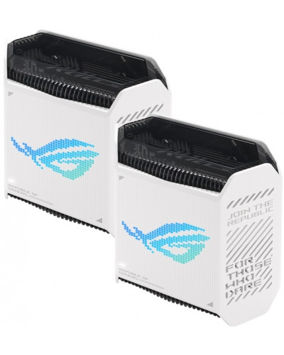 Бездротовий маршрутизатор Asus ROG Rapture Gaming Mesh System GT6 White 2pk (GT6-W-2-PK/90IG07F0-MU9A40)